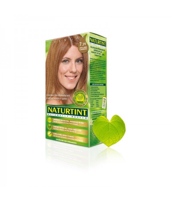 NATURTINT PURE & PROTECT 7.34 - Avelã Luminoso